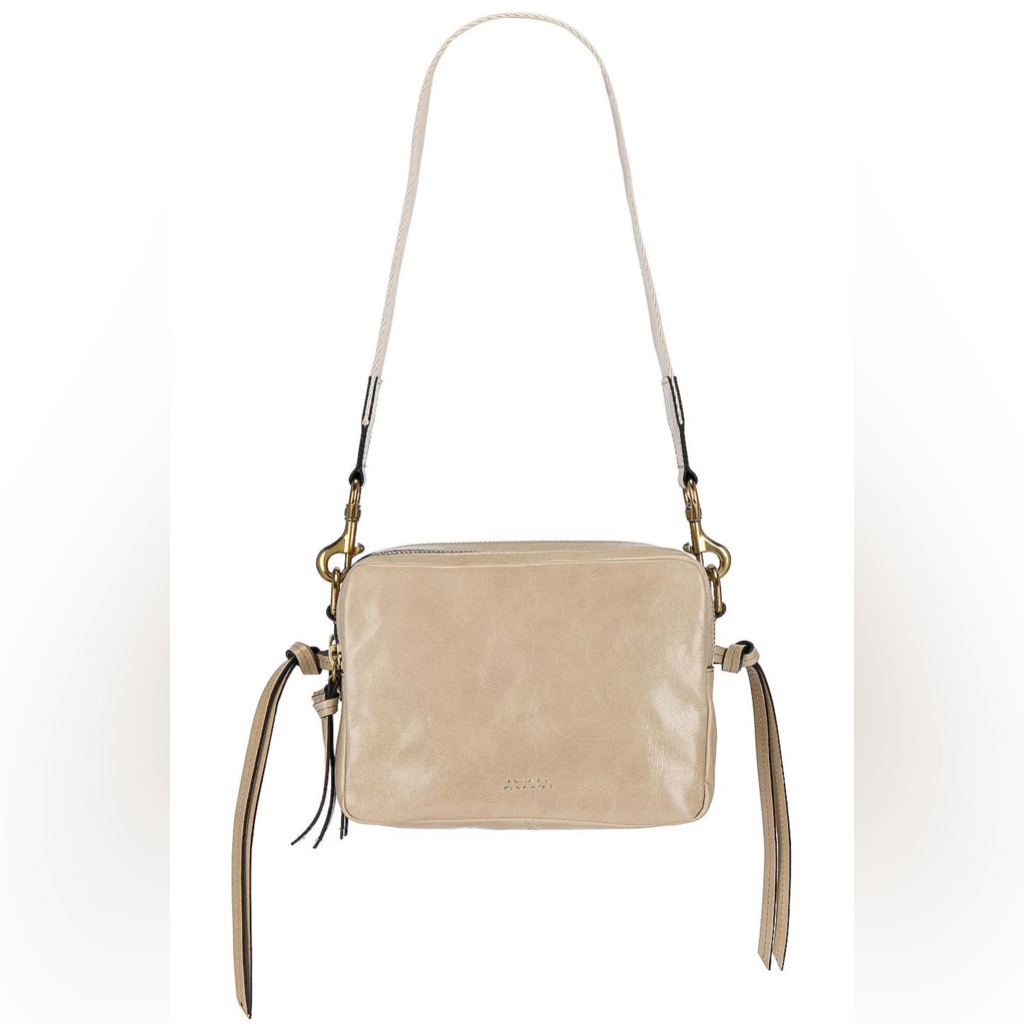 Isabel Marant Beige Leather Crossbody Bag